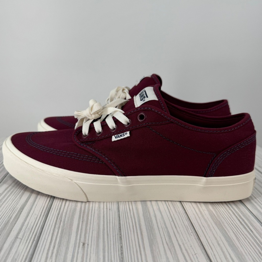 Vans Atwood Outdoor Port Royale Burgundy Canvas Skate Shoes VN000CX84QU Mens 12 - Picture 5 of 9